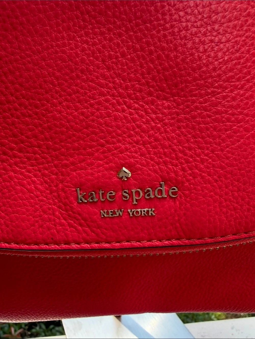 kate spade Red Leather Crossbody Bag